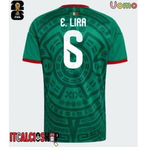 Messico Erik Lira #6 Prima Maglia Mondiali 2026 Manica Corta Messico Erik Lira #6 Prima Maglia Mondiali 2026 Manica Corta